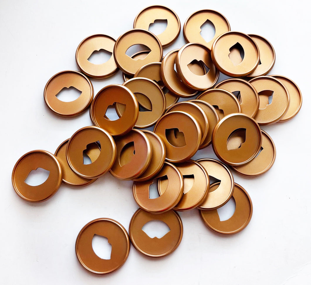 Copper Metal Discs - Classic